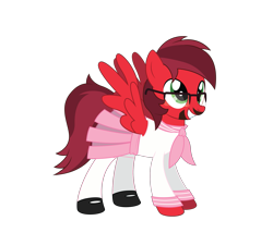 Size: 1971x1771 | Tagged: safe, artist:lunahazacookie, derpibooru import, oc, oc only, pegasus, pony, clothes, glasses, grin, pegasus oc, school uniform, simple background, smiling, solo, transparent background, wings