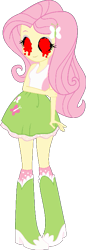 Size: 249x720 | Tagged: safe, artist:logofan100, derpibooru import, fluttershy, equestria girls, boots, clothes, high heel boots, shirt, shoes, simple background, skirt, socks, solo, transparent background