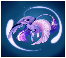 Size: 2700x2400 | Tagged: safe, artist:uunicornicc, derpibooru import, twilight sparkle, twilight sparkle (alicorn), alicorn, pony, colored wings, multicolored wings, solo, wings