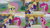 Size: 4400x2475 | Tagged: safe, derpibooru import, edit, edited screencap, editor:quoterific, screencap, fluttershy, pinkie pie, rarity, pegasus, pony, unicorn, every little thing she does, angry, bags under eyes, eyes closed, female, glasses, hat, implied starlight glimmer, mare, nose in the air, open mouth, tired, tired pie