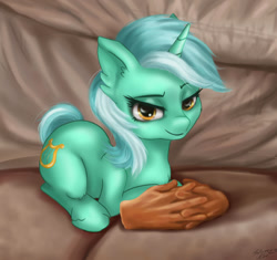 Size: 1364x1280 | Tagged: safe, derpibooru import, lyra heartstrings, pony, unicorn, disembodied hand, hand, meme, sofa, solo, that pony sure does love hands