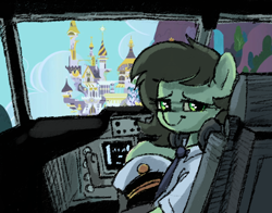 Size: 383x300 | Tagged: safe, artist:plunger, derpibooru import, oc, oc only, oc:anon filly, 9/11, canterlot, female, filly, foal, mare, op is a cuck, op is trying to start shit, plane, smug, solo