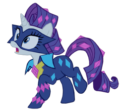 Size: 815x732 | Tagged: safe, artist:benpictures1, radiance, rarity, pony, unicorn, power ponies (episode), cute, female, inkscape, mare, open mouth, power ponies, raribetes, shocked, simple background, solo, transparent background, vector
