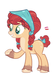 Size: 1208x1670 | Tagged: safe, artist:thatonefluffs, derpibooru import, apple bloom, scootaloo, sweetie belle, earth pony, pony, base used, cutie mark crusaders, older, older apple bloom, redesign, simple background, solo, transparent background