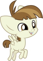 Size: 3000x4203 | Tagged: safe, artist:cloudyglow, derpibooru import, featherweight, pegasus, pony, ponyville confidential, .ai available, adorable face, colt, cute, featherbetes, foal, happy, male, simple background, solo, transparent background, vector
