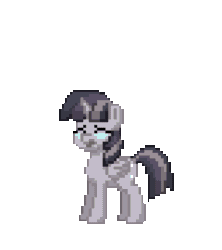 Size: 640x720 | Tagged: safe, derpibooru import, twilight sparkle, twilight sparkle (alicorn), alicorn, pony, animated, crying, depressed, discorded, discorded twilight, gif, pony town, sad, simple background, solo, transparent background, twilight tragedy