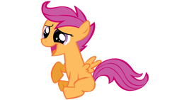 Size: 900x507 | Tagged: safe, artist:totalcrazyness101, derpibooru import, scootaloo, pegasus, pony, female, filly, foal, open mouth, simple background, solo, transparent background, vector