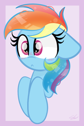 Size: 528x793 | Tagged: safe, artist:sugarcloud12, derpibooru import, rainbow dash, pony, blushing, solo