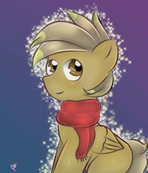 Size: 1050x1225 | Tagged: artist needed, safe, derpibooru import, oc, oc only, oc:coffee coat, pegasus, pony, clothes, scarf, solo