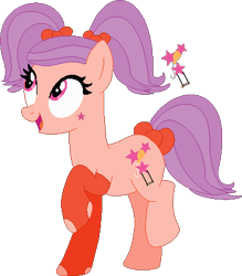 Size: 365x417 | Tagged: safe, artist:selenaede, artist:thefandomizer316, artist:victorfazbear, derpibooru import, earth pony, pony, base used, bow, clothes, crossover, cutie mark, fingerless gloves, gloves, hair bow, lalaloopsy, open mouth, peanut big top, pigtails, ponified, raised hoof, raised leg, simple background, tail, tail bow, transparent background