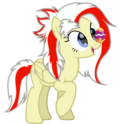 Size: 5086x5262 | Tagged: safe, derpibooru import, oc, oc only, oc:redsun, pegasus, pony, balancing, blue eyes, egg, female, folded wings, mare, ponies balancing stuff on their nose, raised hoof, raised leg, simple background, solo, standing, transparent background, wings