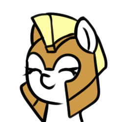 Size: 250x266 | Tagged: safe, artist:neuro, oc, oc only, earth pony, pony, armor, bust, eyes closed, female, guardsmare, helmet, mare, portrait, royal guard, solo