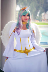 Size: 600x900 | Tagged: safe, artist:dashcosplay, derpibooru import, princess celestia, human, clothes, cosplay, costume, irl, irl human, photo, solo