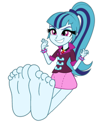 Size: 3000x3827 | Tagged: safe, artist:diegator007, derpibooru import, edit, sonata dusk, equestria girls, rainbow rocks, adorabolical, barefoot, base, base used, clothes, cute, evil grin, feet, female, fetish, foot fetish, gem, grin, imminent tickles, jewelry, pendant, ponytail, simple background, siren gem, skirt, smiling, soles, solo, sonatabetes, spiked wristband, this will end in laughs, this will end in tickles, toes, transparent background, update, updated, vector, wristband