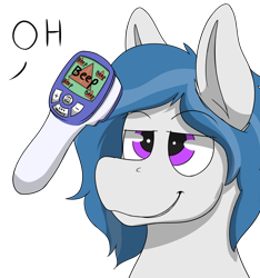 Size: 3000x3200 | Tagged: safe, artist:dracoflames, oc, oc only, oc:delta dart, hippogriff, beep, hippogriff oc, male, simple background, smug, solo, thermometer, transparent background
