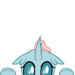 Size: 10000x10000 | Tagged: safe, artist:ponygamer2020, derpibooru import, part of a set, ocellus, changedling, changeling, absurd resolution, cute, diaocelles, female, looking at you, peekaboo, peeking, simple background, solo, soon, transparent background, underhoof, vector