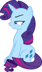 Size: 683x1171 | Tagged: safe, artist:foxyfell1337, derpibooru import, sparkler (g1), pony, unicorn, g1, g4, g1 to g4, generation leap, grin, simple background, smiling, solo, transparent background