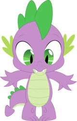 Size: 715x1117 | Tagged: safe, alternate version, artist:porygon2z, derpibooru import, spike, dragon, green isn't your color, cute, looking down, male, simple background, solo, spikabetes, transparent background, vector