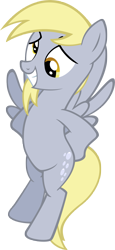 Size: 1697x3704 | Tagged: safe, artist:moongazeponies, derpibooru import, derpy hooves, pegasus, pony, feeling pinkie keen, season 1, cute, derp, derpabetes, female, flying, grin, implied twilight sparkle, mare, oops, simple background, smiling, solo, transparent background, vector