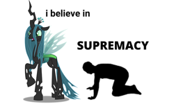 Size: 1200x720 | Tagged: safe, derpibooru import, queen chrysalis, changeling, changeling queen, human, female, meme, simple background, white background