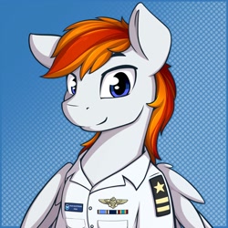 Size: 2000x2000 | Tagged: safe, artist:theparagon, derpibooru import, oc, oc:felix gulfstream, pegasus, pony, clothes, uniform