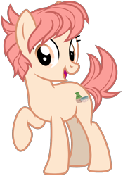 Size: 1344x1920 | Tagged: safe, artist:cheezedoodle96, artist:parclytaxel, derpibooru import, edit, raspberry vinaigrette, earth pony, pony, female, looking at you, mare, open mouth, open smile, raised hoof, raised leg, simple background, smiling, smiling at you, solo, transparent background, vector, vector edit