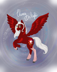 Size: 2963x3705 | Tagged: safe, artist:loopina, derpibooru import, oc, oc:cherry delight, pegasus, female