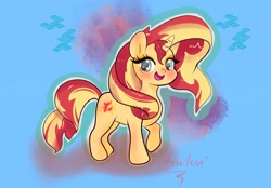 Size: 2360x1640 | Tagged: safe, artist:flutterten, derpibooru import, sunset shimmer, pony, unicorn, female, solo