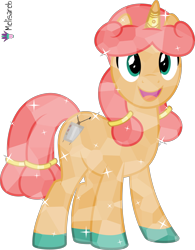 Size: 4000x5122 | Tagged: safe, artist:melisareb, derpibooru import, crystal pony, pony, unicorn, .svg available, absurd resolution, crossover, jewelry, kleptocorns, male, open mouth, riju, simple background, solo, stallion, transparent background, vector