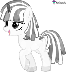 Size: 4000x4364 | Tagged: safe, artist:melisareb, derpibooru import, crystal pony, pony, unicorn, .svg available, absurd resolution, crossover, emo, eyeshadow, female, kleptocorns, lidded eyes, makeup, mare, open mouth, raised hoof, raised leg, shade (kleptocorns), simple background, solo, transparent background, vector