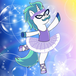 Size: 2000x2000 | Tagged: safe, derpibooru import, oc, oc:fabio, pony, unicorn, friendship is magic, ballerina, ballet, ballet slippers, clothes, male, my little pony, stallion, tutu