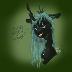 Size: 1000x1000 | Tagged: safe, artist:sizack, derpibooru import, queen chrysalis, bust