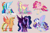 Size: 1280x841 | Tagged: safe, artist:primrosepaper, derpibooru import, applejack, fluttershy, pinkie pie, rainbow dash, rarity, twilight sparkle, twilight sparkle (alicorn), alicorn, pony, alicornified, alternate hairstyle, applecorn, butterfly wings, dark twilight sparkle, depressed, female, fluttercorn, mane six, mare, pinkiecorn, race swap, rainbow dash is not amused, rainbowcorn, raricorn, sad, story included, unamused, unshorn fetlocks, watermark, wings, xk-class end-of-the-world scenario