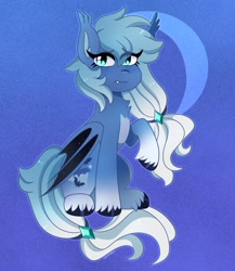 Size: 1911x2198 | Tagged: safe, artist:emera33, derpibooru import, oc, oc only, bat pony, pony, chest fluff, cute, cute little fangs, eye clipping through hair, eyebrows, eyebrows visible through hair, fangs, looking at you, raised hoof, raised leg, solo, unshorn fetlocks, wavy mouth