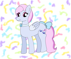 Size: 6048x5036 | Tagged: safe, derpibooru import, wind whistler, pegasus, pony, g1, abstract background, female, mare, solo, solo female