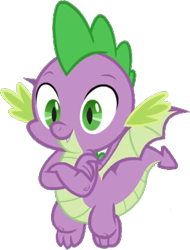 Size: 374x492 | Tagged: safe, artist:pascalmulokozi2, derpibooru import, edit, edited screencap, screencap, spike, dragon, background removed, crossed arms, flying, male, not a vector, simple background, solo, transparent background, winged spike, wings