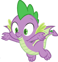 Size: 850x908 | Tagged: safe, artist:pascalmulokozi2, derpibooru import, edit, edited screencap, screencap, spike, dragon, background removed, excited, flying, male, not a vector, simple background, solo, transparent background, winged spike, wings