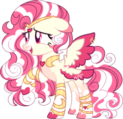 Size: 2655x2565 | Tagged: safe, artist:kurosawakuro, derpibooru import, oc, pegasus, seraph, base used, female, high res, magical lesbian spawn, mare, multiple wings, offspring, parent:fluttershy, parent:princess cadance, simple background, solo, transparent background