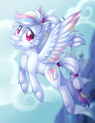 Size: 2550x3300 | Tagged: safe, artist:mychelle, derpibooru import, oc, oc:prism cloud, pegasus, pony, female, mare, solo