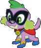 Size: 83x98 | Tagged: safe, artist:pascalmulokozi2, derpibooru import, edit, edited screencap, screencap, humdrum, spike, spike the regular dog, dog, equestria girls, movie magic, spoiler:eqg specials, background removed, male, power ponies, simple background, solo, transparent background