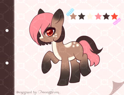 Size: 3000x2300 | Tagged: safe, artist:monstrum, derpibooru import, oc, oc only, earth pony, pony, adoptable, cute, design, solo