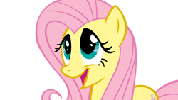 Size: 900x507 | Tagged: safe, artist:totalcrazyness101, derpibooru import, fluttershy, pegasus, pony, the return of harmony, female, mare, open mouth, simple background, solo, transparent background, vector