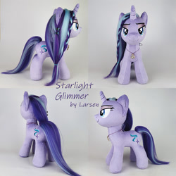 Size: 800x800 | Tagged: safe, artist:larsen toys, derpibooru import, starlight glimmer, pony, unicorn, craft, female, mare, photo, plushie, smiling, solo, toy