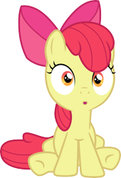 Size: 3000x4404 | Tagged: safe, artist:cloudyglow, derpibooru import, apple bloom, earth pony, pony, bloom and gloom, .ai available, /mlp/, :o, blame, female, filly, foal, open mouth, simple background, sitting, solo, transparent background, vector