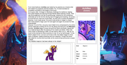 Size: 1586x815 | Tagged: safe, artist:lummh, artist:ternonadime, derpibooru import, oc, oc only, pony, comic:the lost sun, magicorn, reference sheet, solo focus, text