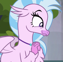 Size: 733x719 | Tagged: safe, derpibooru import, screencap, silverstream, classical hippogriff, hippogriff, school daze, season 8, spoiler:s08, cropped, cute, diastreamies, solo