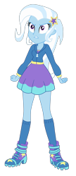 Size: 1800x4152 | Tagged: safe, artist:gmaplay, derpibooru import, trixie, better together, equestria girls, forgotten friendship, solo, trixie is not amused, unamused