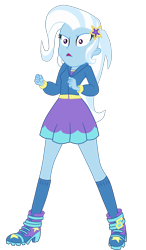 Size: 2421x4152 | Tagged: safe, artist:gmaplay, derpibooru import, trixie, better together, equestria girls, forgotten friendship, solo, trixie is not amused, unamused