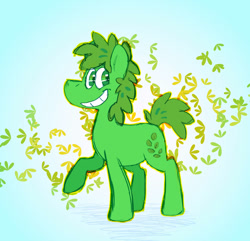 Size: 910x878 | Tagged: safe, artist:samoberg, derpibooru import, earth pony, pony, battle for dream island, female, leafy (battle for dream island), mare, ponified, solo