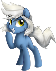 Size: 1624x2052 | Tagged: safe, artist:meotashie, derpibooru import, oc, oc only, oc:riptide, earth pony, pony, earth pony oc, female, grin, simple background, smiling, solo, transparent background